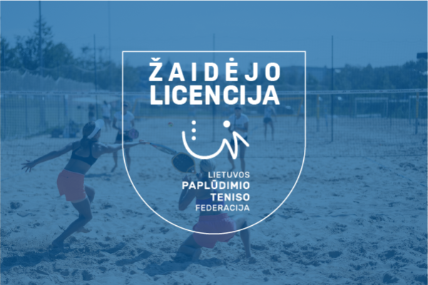 LPTF žaidėjo licencijos įsigijimas jau svetainėje